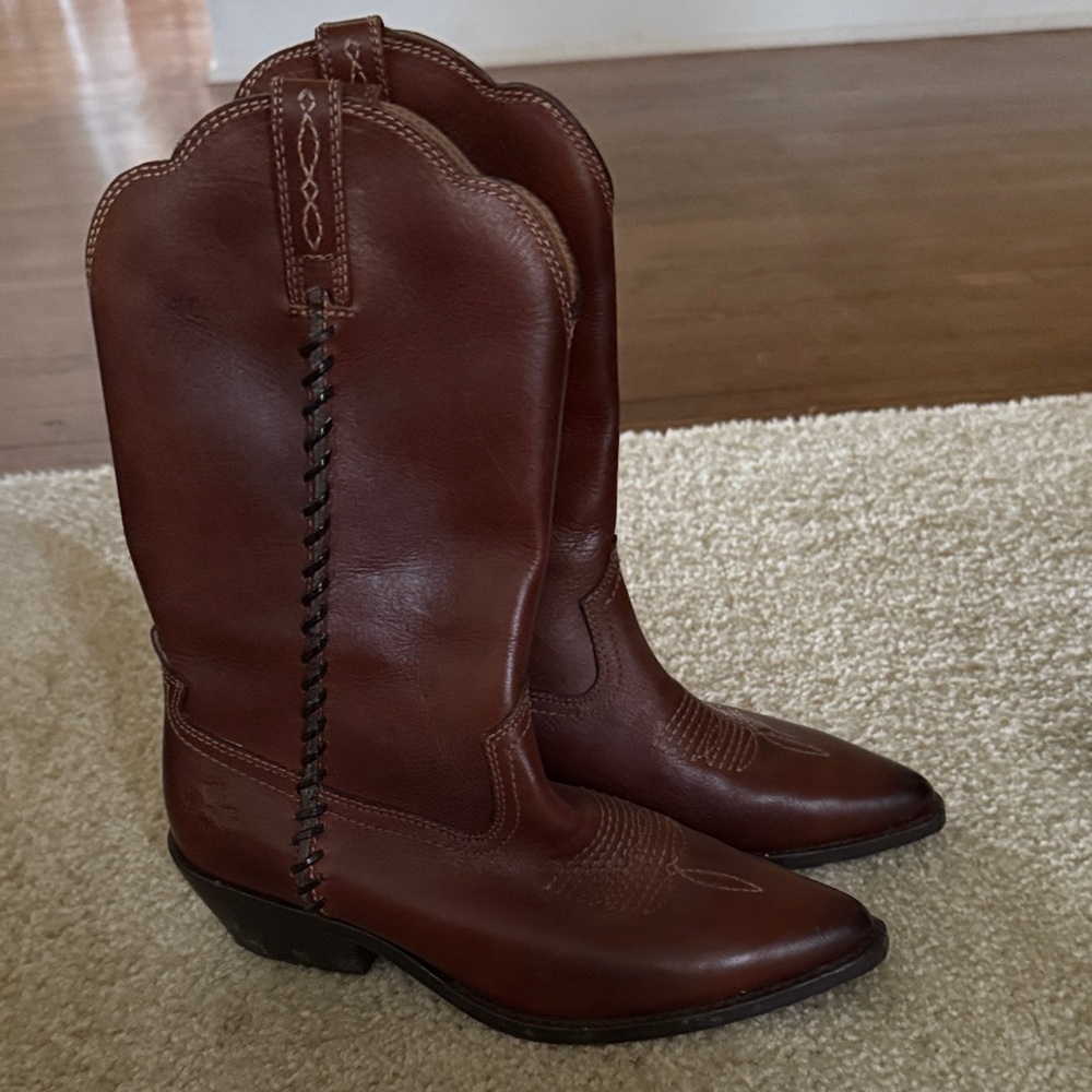 Patricia Nash Chestnut Heeled Boots